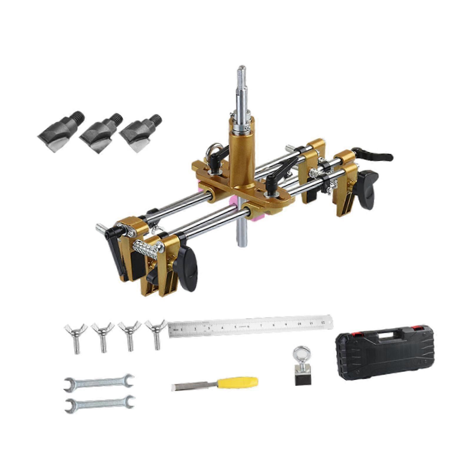 طقم فتاحة ثقب قفل الباب سيليكون غطاء غبار آلة نقر الخشب لآلة الشق المنزلي