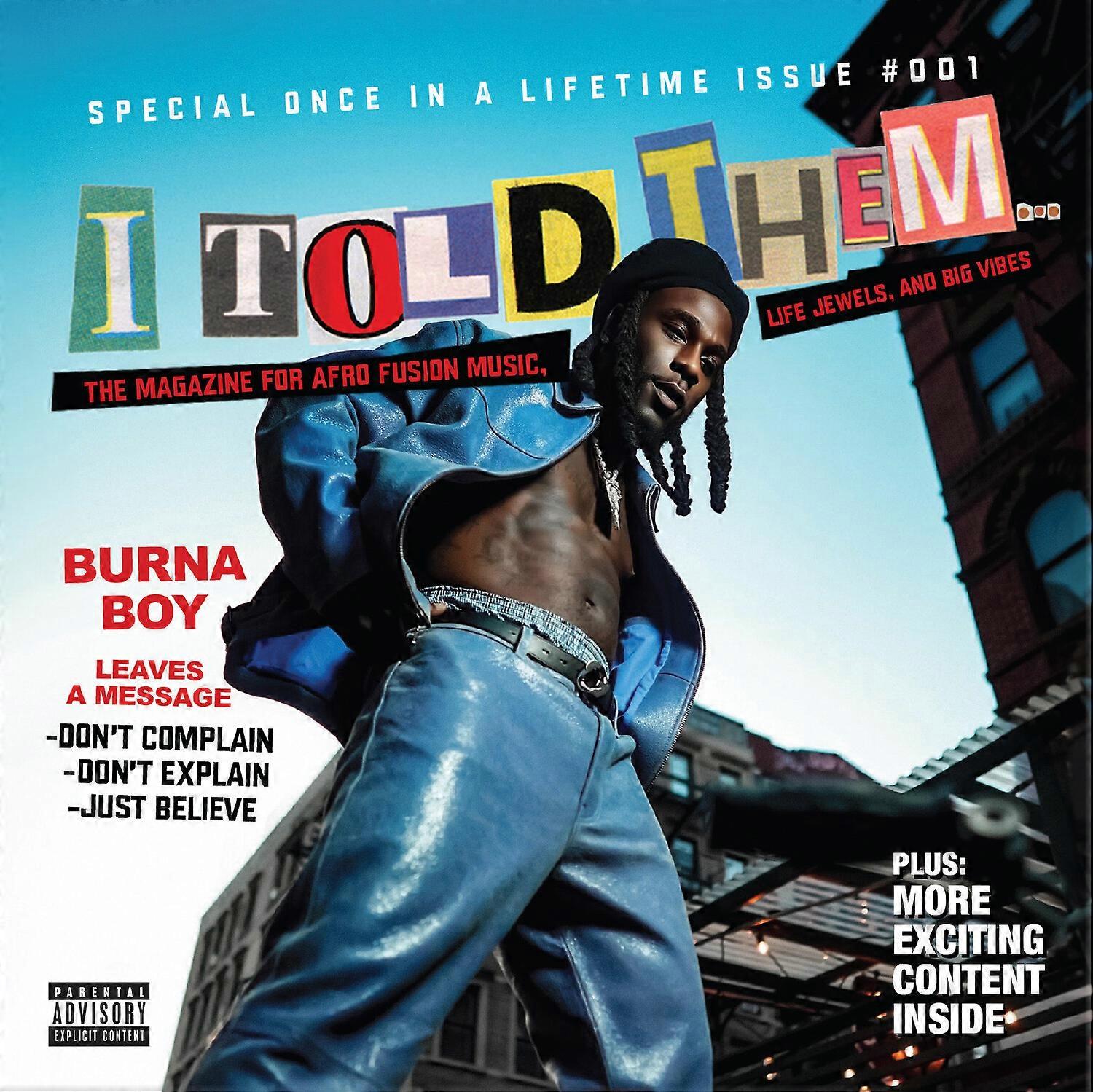 Burna Boy - I Told Them  [COMPACT DISCS] Explicit USA import