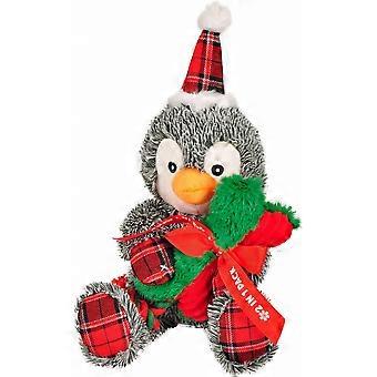 Christmas penguin plush dog toy