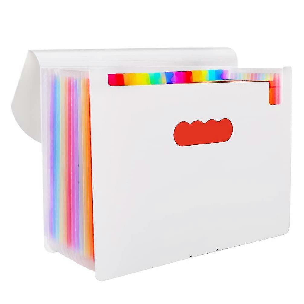 File Folders Portable Expanding 12-pocket File Folder A4 Accordion File Document Organizer Office S