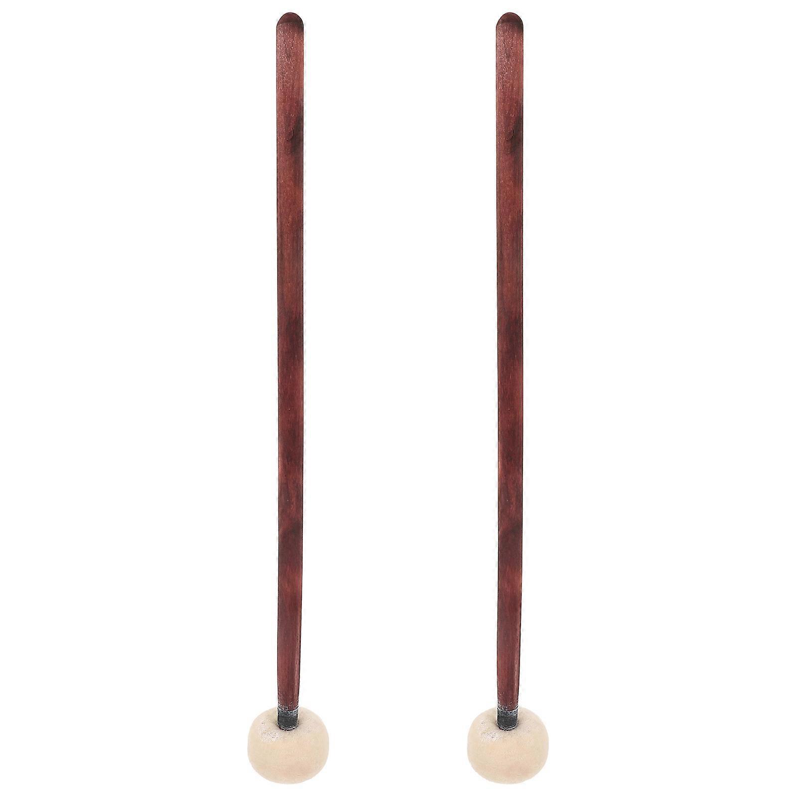 2pcs Drum Mallet Percussion Stick Wood Handle Drumstick Practice Drum Stick Tool