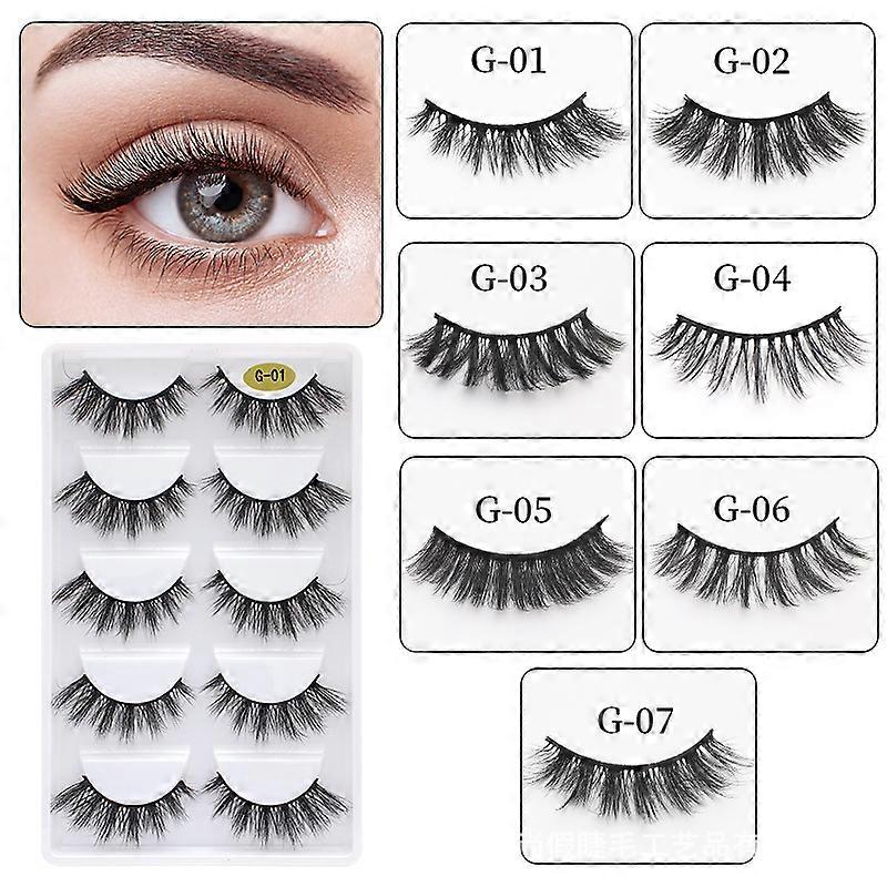Set 7 perechi gene false, 3D, Negru