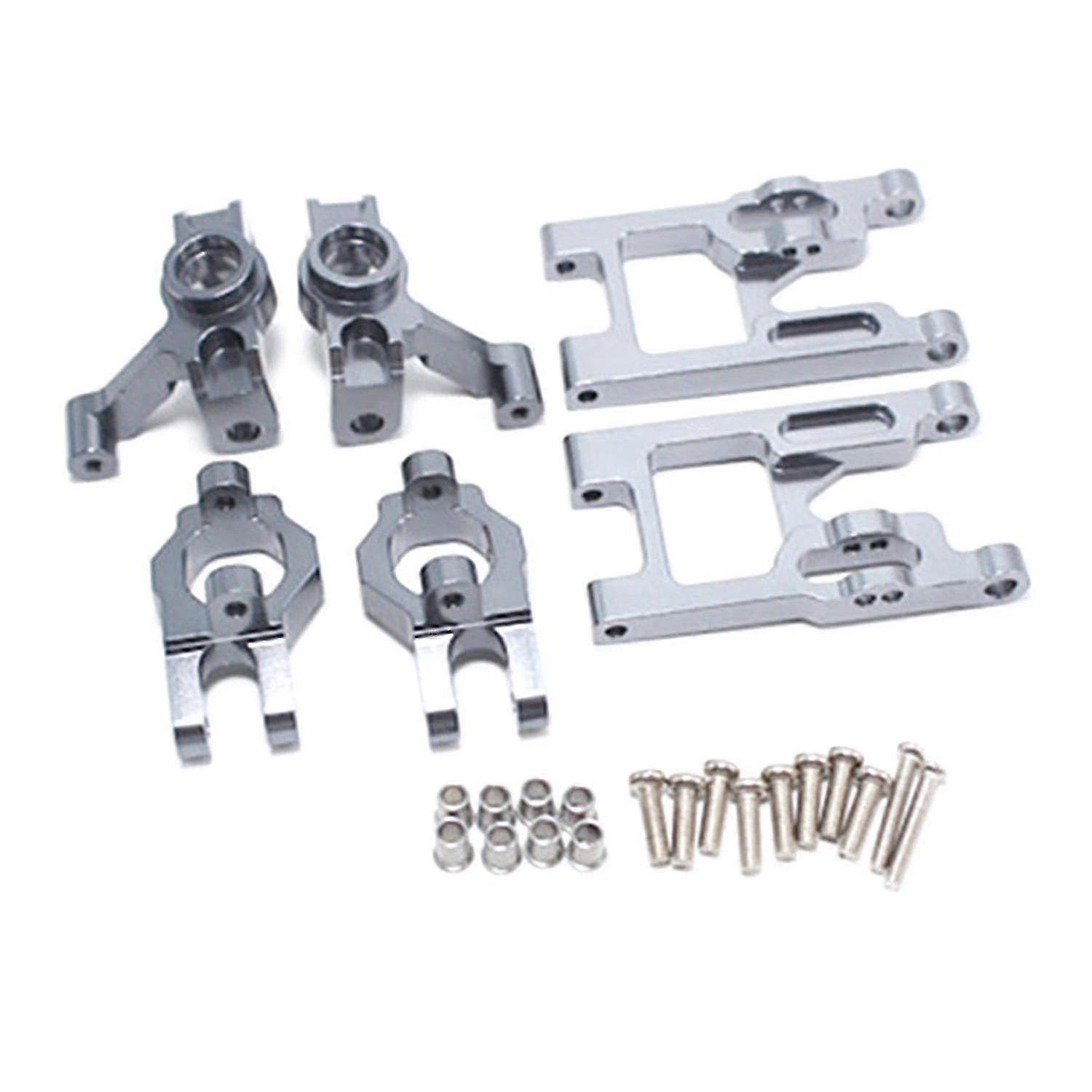 2024 Base C Steering Cup Front Swing Arm Set Compatible With Wltoys 12428, Silver