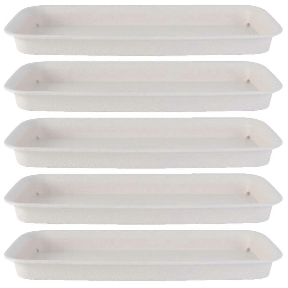 5db téglalap alakú virágcserép csészealj növényi tálca cseréphez kerti növény edénytartó tálca újrafelhasználható növényi csészealj tálca