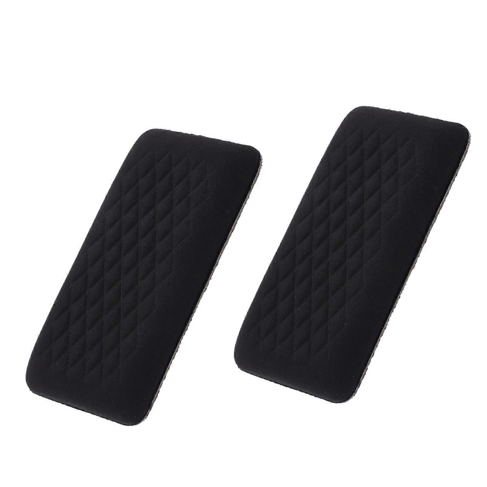 2pcs Universal Soft Cushion Easy Clean Removable Center Console Practical Memory Foam Self-adhesive Support Car Knee Pad Armrest