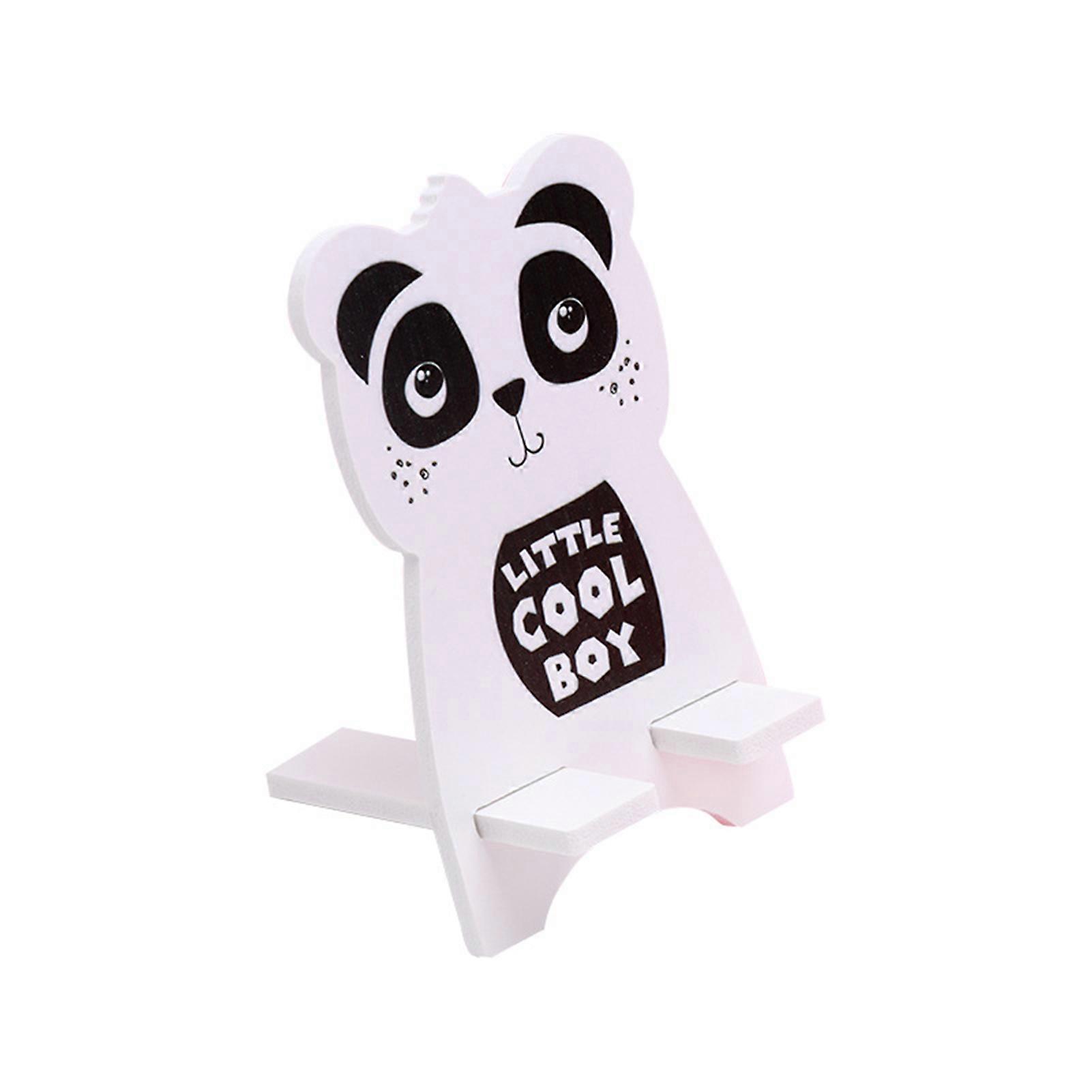 Mobile Phone Holder Cartoon Universal Wooden Desk Portable Stand Bracket for Tablet