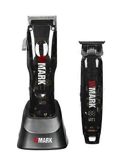 New Wmark Ng-604 Kit Professional Clipper Hair Trimmer 2 In 1 7000rpm+6500rpm With Led Display,with Charge Stand