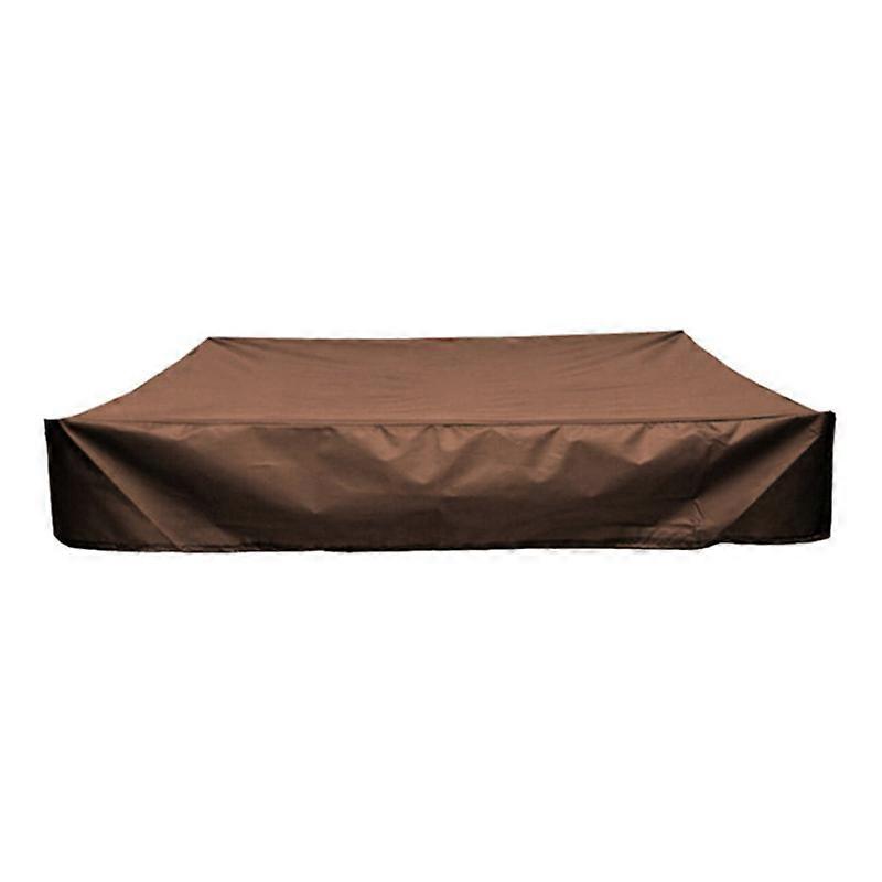 Sandbox Protective Cover Square Polyester Away from Dust & Fallen Leaves Waterproof Black Sandpit