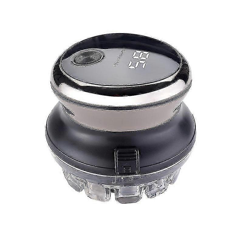 Tondeuse à cheveux automatique pour hommes et ciseaux Salon de coiffure à 360 degrés Coupe Tondeuse électrique USB Coupe-cheveux omnidirectionnelle -t