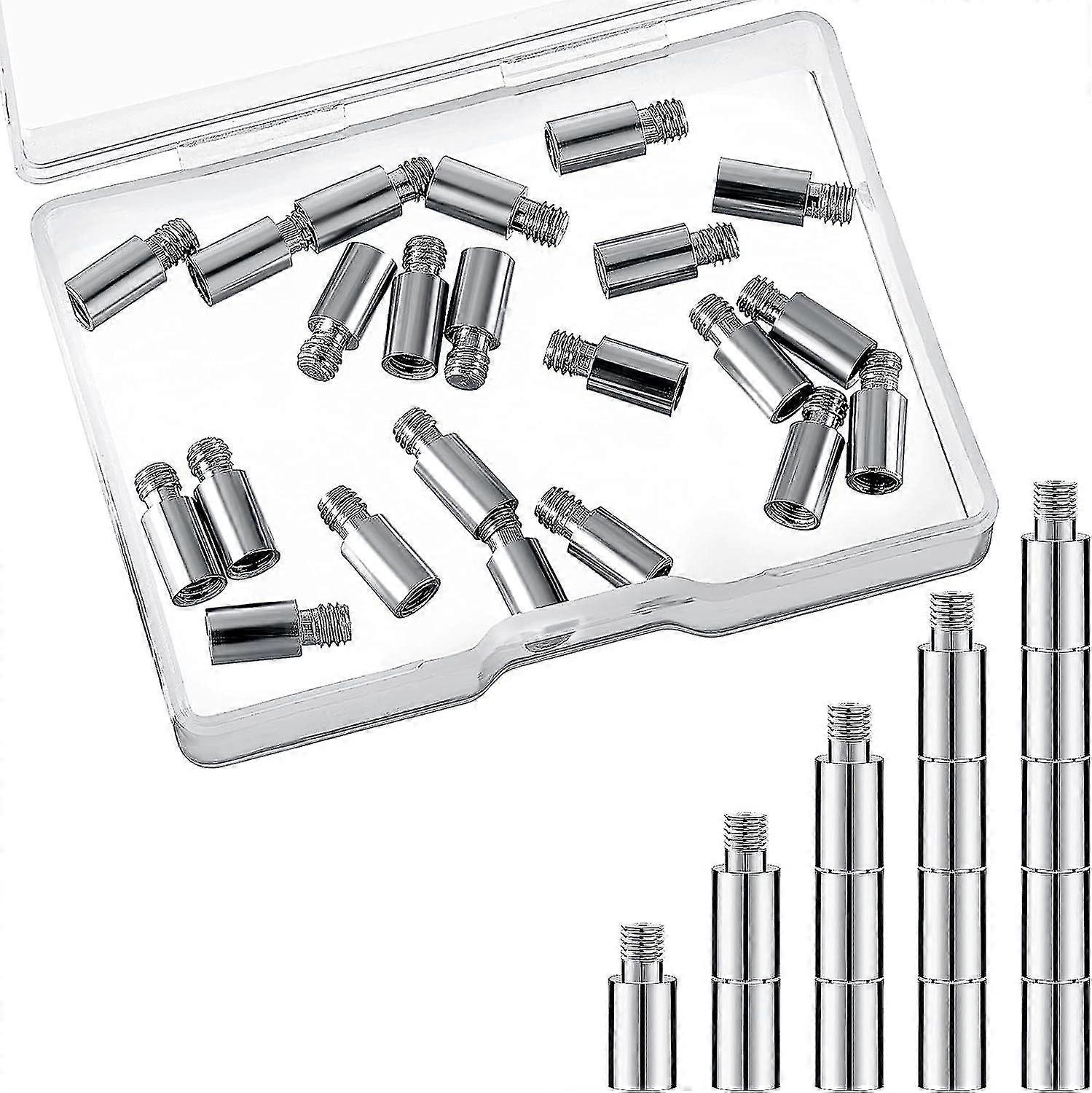 20 Pieces Album-scrapbook Extension Posts Extension Screws Album Extension Post Replacements For Post-bound Refillable Photo Album Compatible With Pio