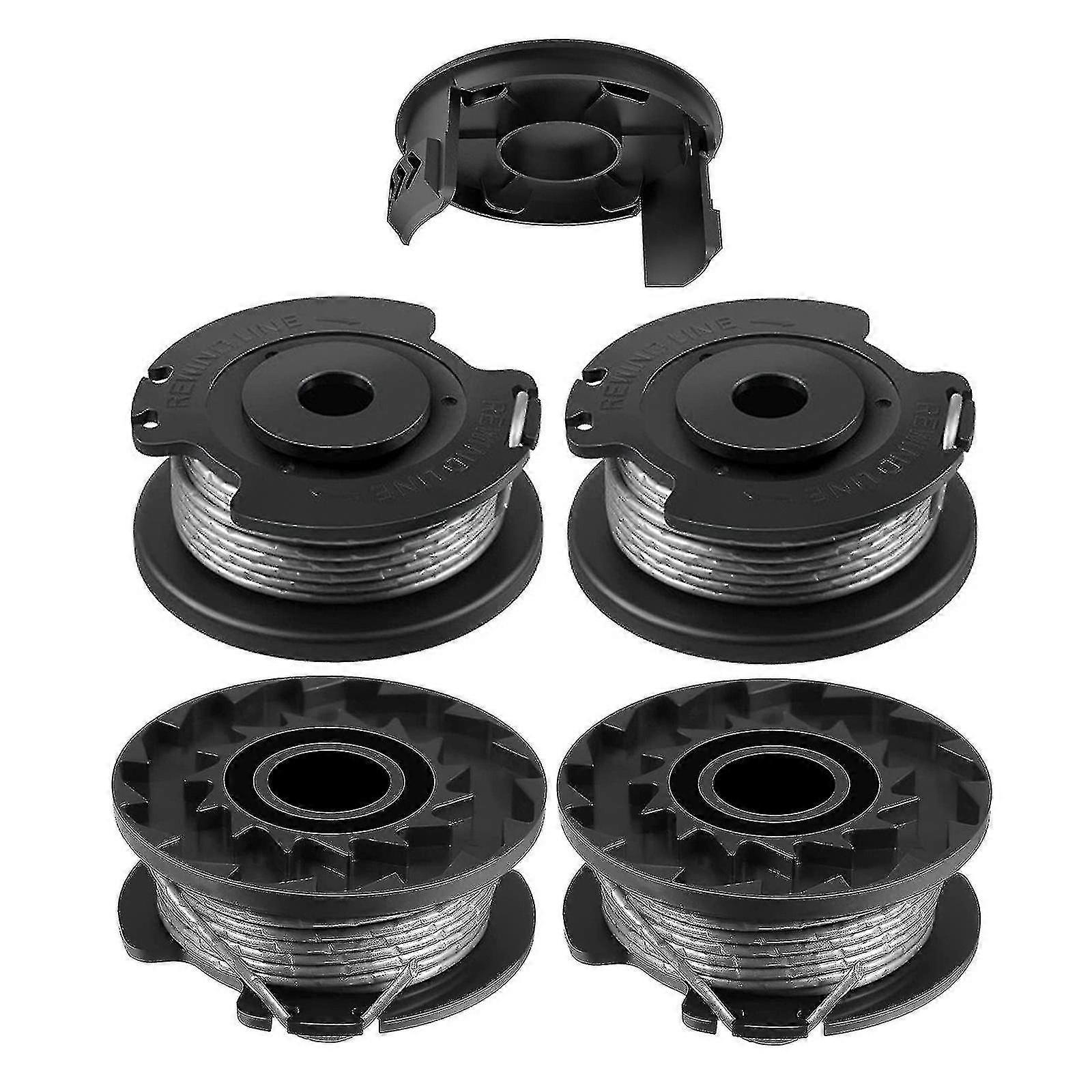4pack String Trimmer F016800569 Spool Line With Spool Cover Compatible With Bosch