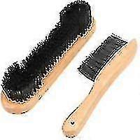 Billiard Brush, Billiard Table Brush Billiard Cleaning Billiard Maintenance, 2 Pcs Billiard Table Brush Wooden Handle Billiard Table And Rail Brush Se