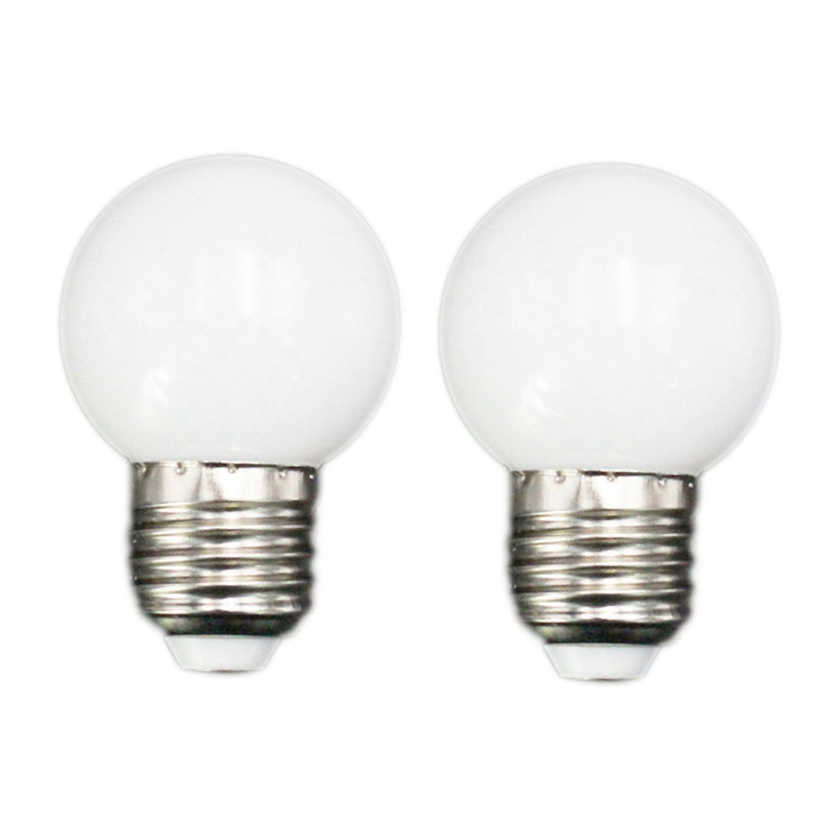 E27 Led Bulbs - E27 1w Pe Frosted Led Globe Colorful White/red/green/blue/ylellow Lamp 220v -2pcs(w