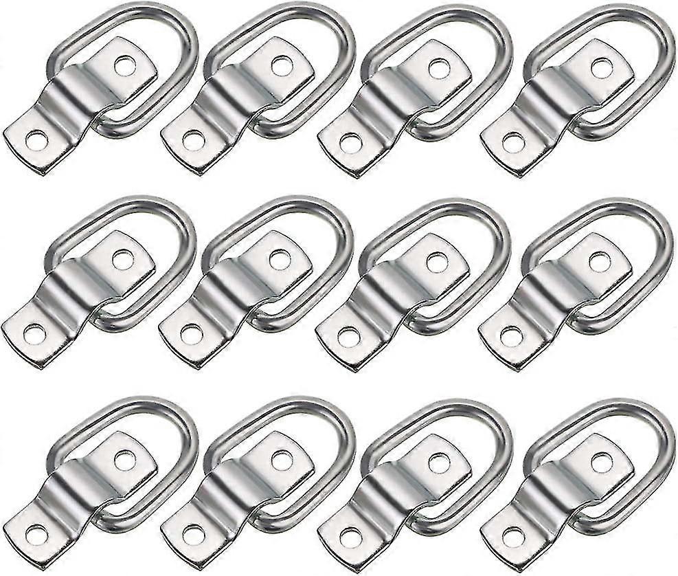 12 Pack D-ring Tie Down Rings For Trailers, Trucks, Vans, Boats