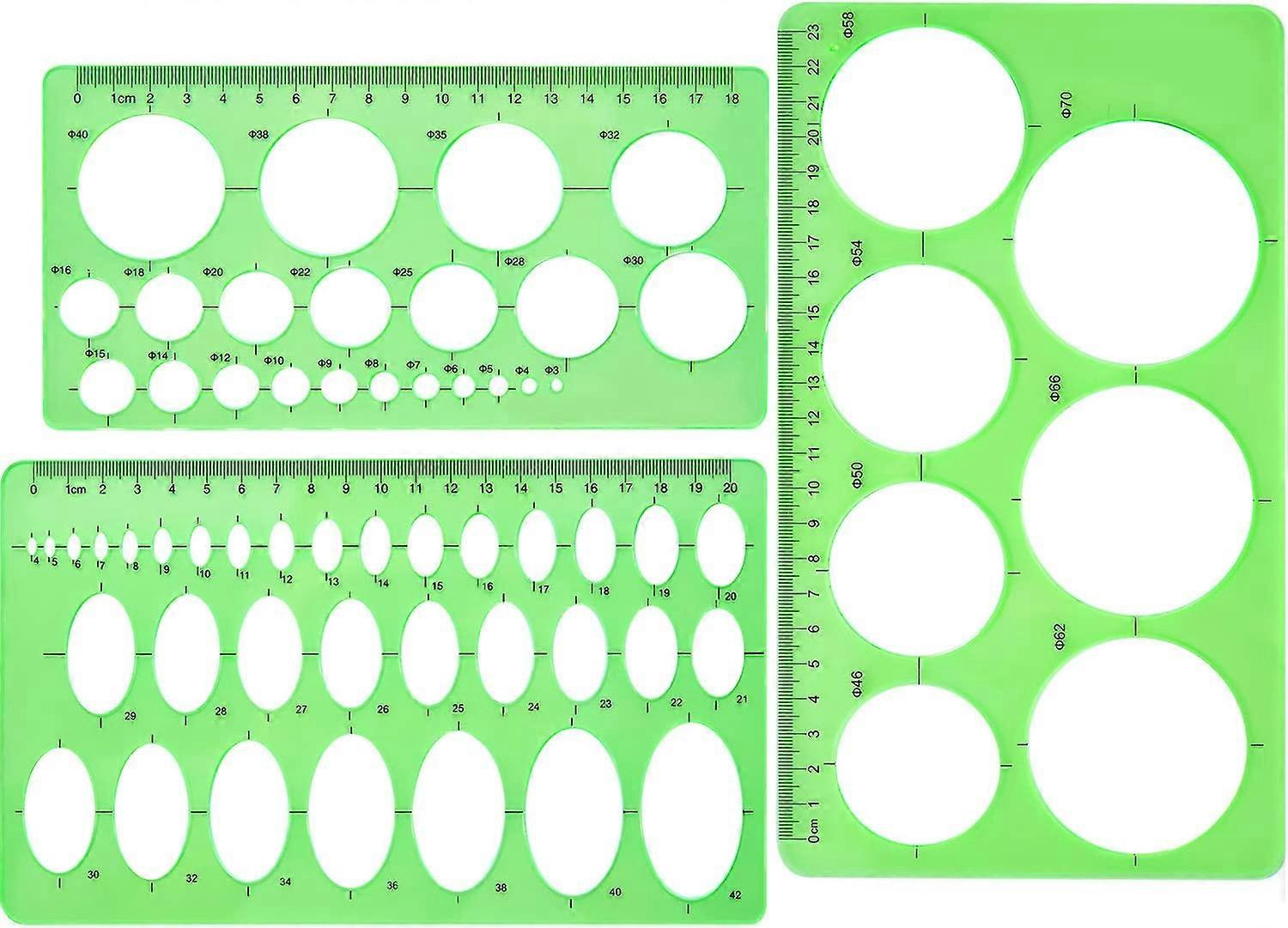 Circle Template  Pieces Plastic
