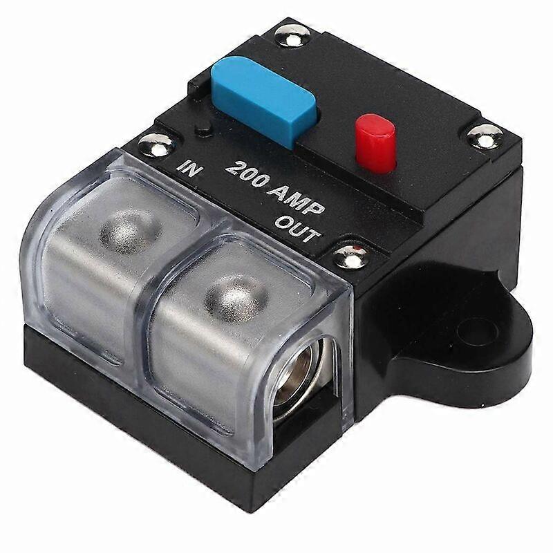 Audio Circuit Breaker, 200A Resettable Car Fuse Reset Button Circuit Breaker Self-Recovery for Audio and Amps Protection