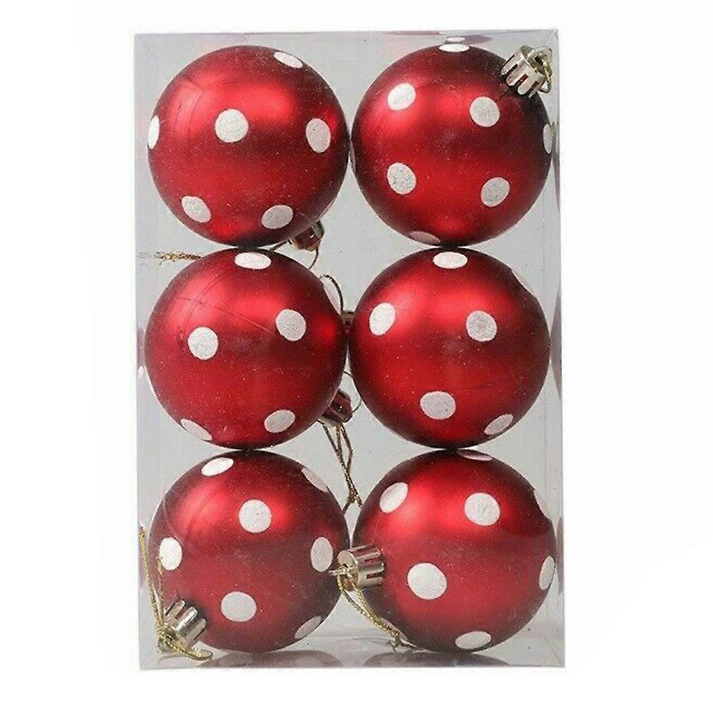6pcs Christmas Tree Balls Baubles Xmas Tree Hanging Ornament Home Party Decor