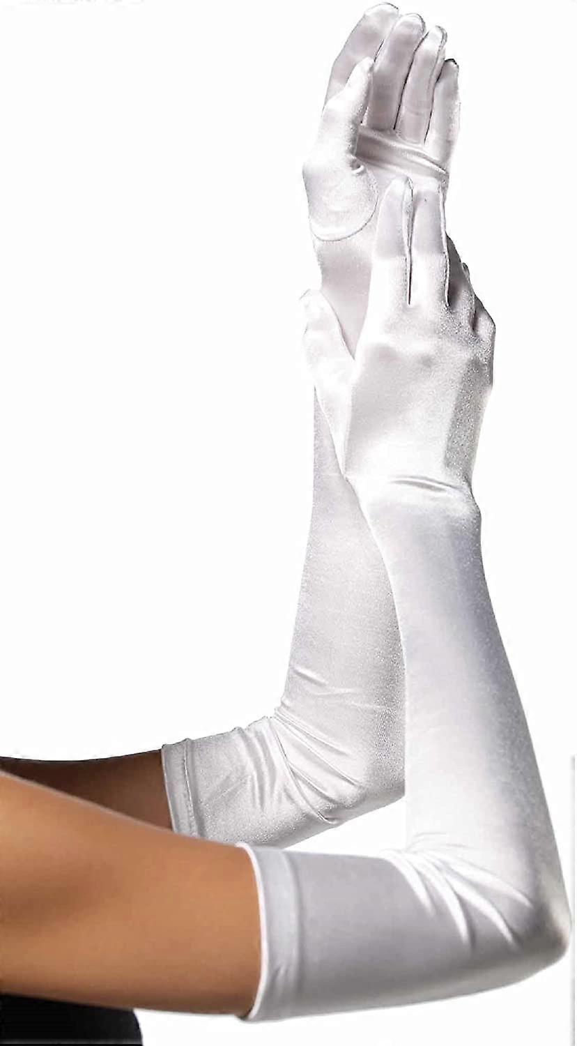 Women's Long Satin Gloves