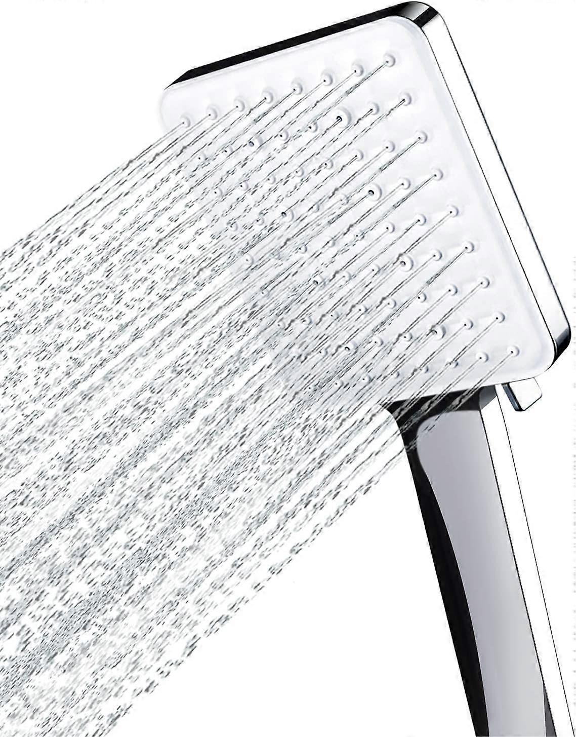 Shower Head,Large Square with One Hand Control,with 6 Shower Modes