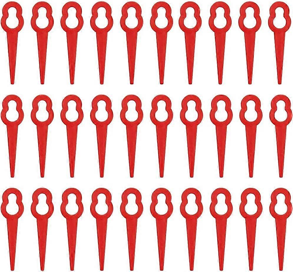 200 Pack Plastic Grass Trimmer Blades 83mm-Red