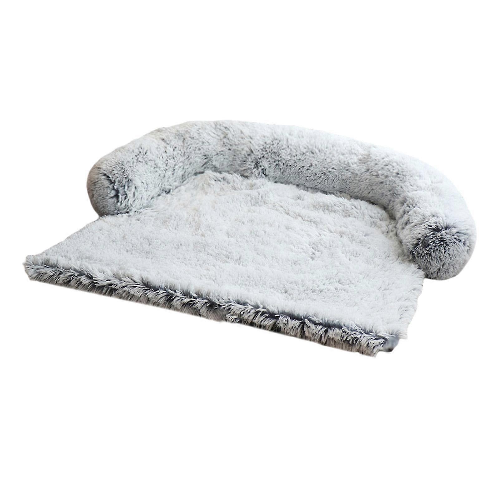 Soft Pet Bed Small Medium and Large Pets Puppy Sofa Breathable Comfy L Gray