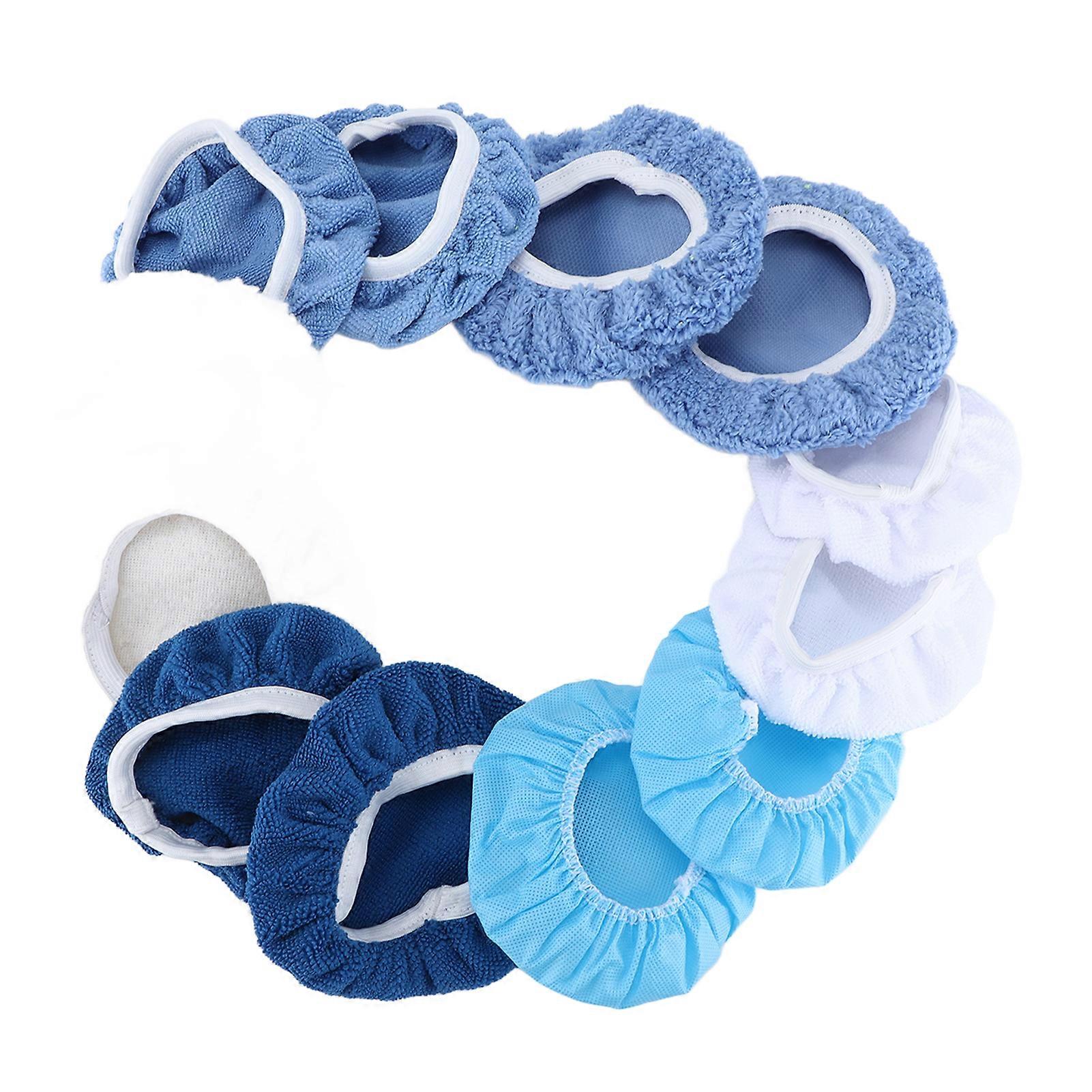 28Pcs Buffer Bonnets 4 Materials Polishing Waxers Pads Bonnet for Car Furniture Waxing