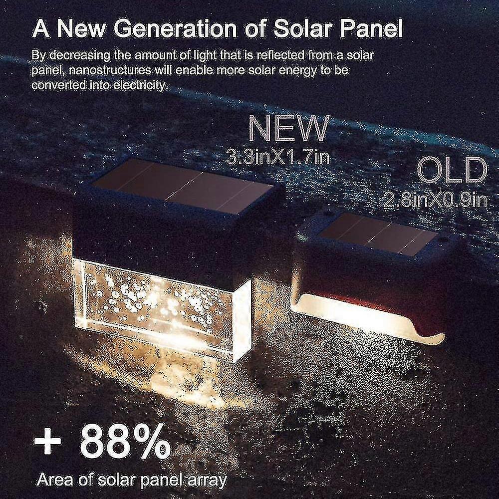 Fgao 6/4/1 Pcs Set Led Solar Light Deck Light Fence Light Solar Led Light(1pc)