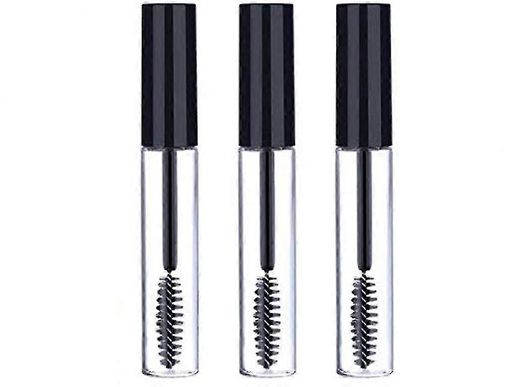 3 Pack 10ml Empty Mascara Tube Stick Mascara Container Bottle With 3 Rubber Inserts 3 Funnels