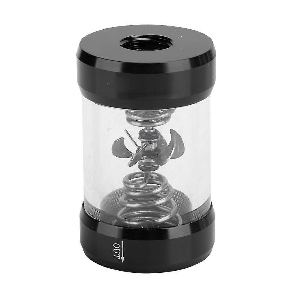 SLJ JX1 Water Flow Meter Computer Cooling System Water Flow Indicator(Black )