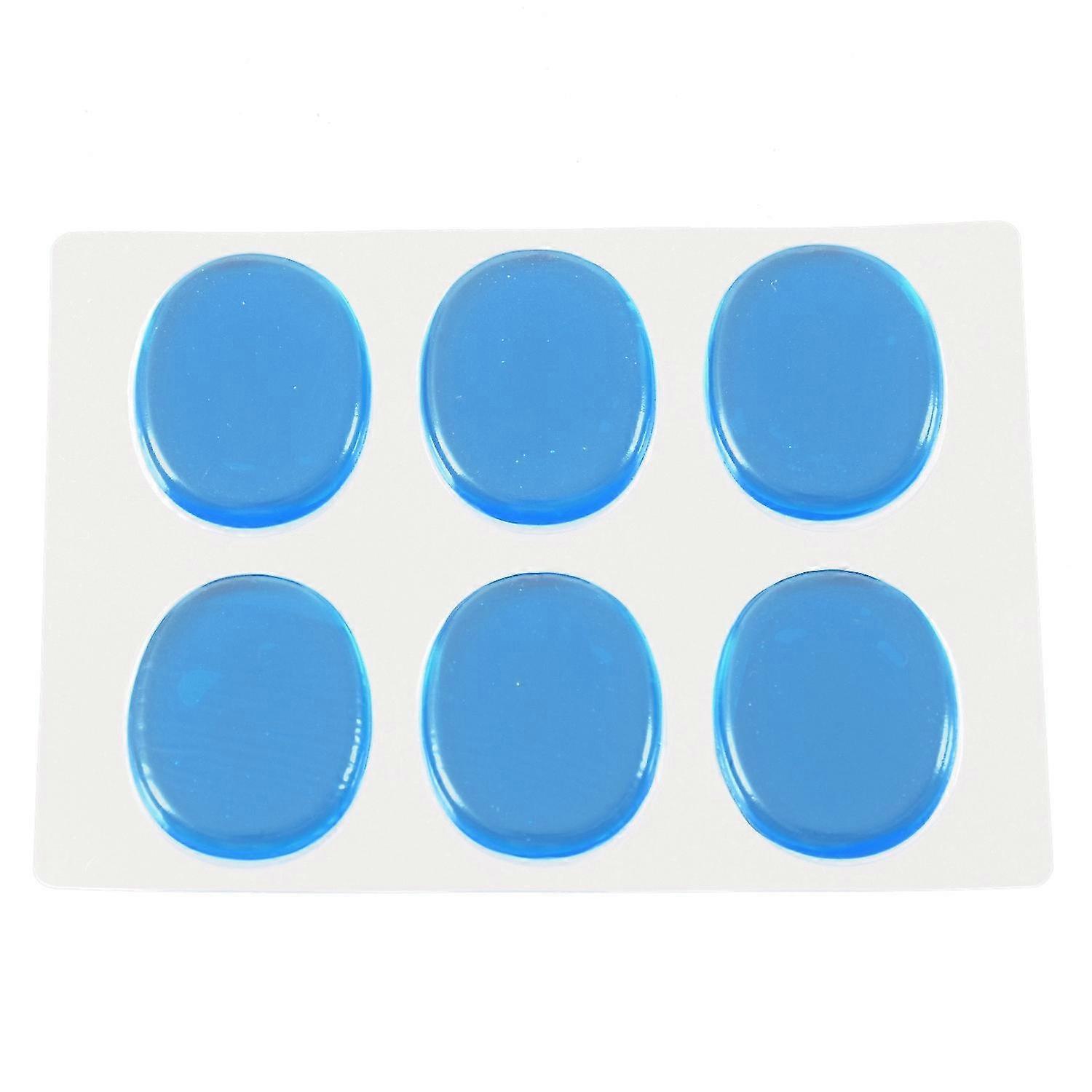 6pcs/set Snare Drum Mute Pad Drum Damper Pads Snare Drum Muffler Mute Transparent Percussion Instru