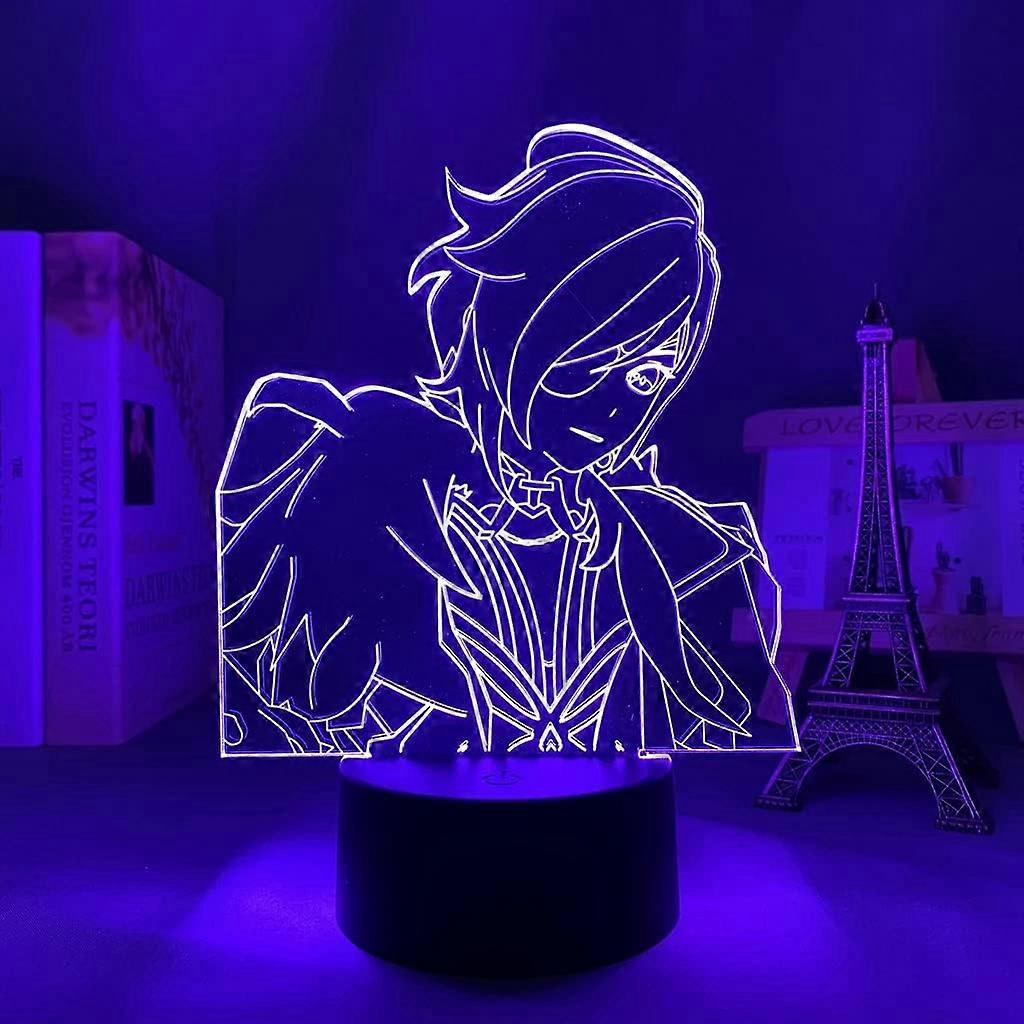 Genshin Impact Hu Tao lamp Game Light 3D LED Night Lights 16 Color Changing Table Lamp