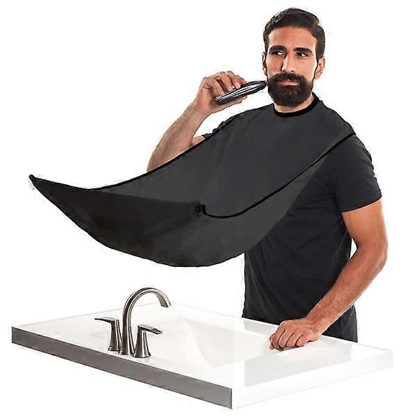 Apron for Shaving / Trimming Beard - Collects the beard Black