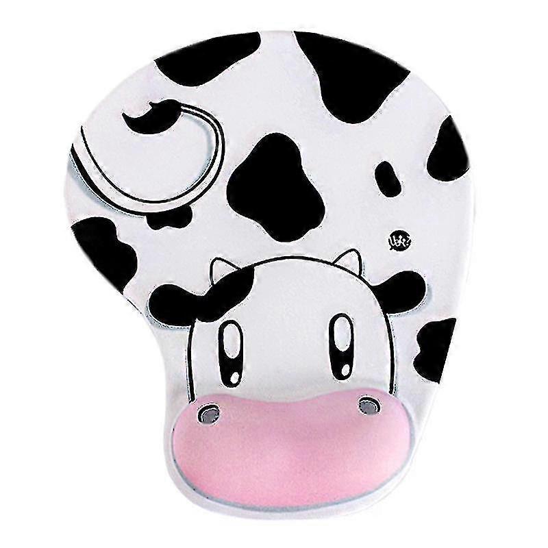 Mouse Pad Cow Non-slip Memory Foam Comfort Wrist Support  Mouse