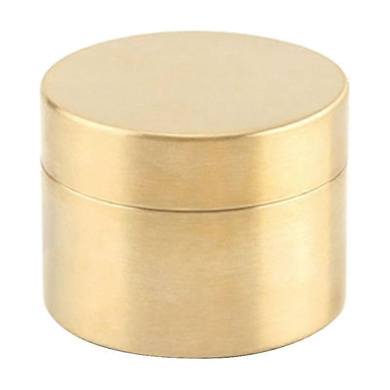 Messing Mini Pill Container Outdoor Wasserdicht Runde Form Messing Box Metall Schmuck versiegelter Behälter staubdicht Aufbewahrungsbox