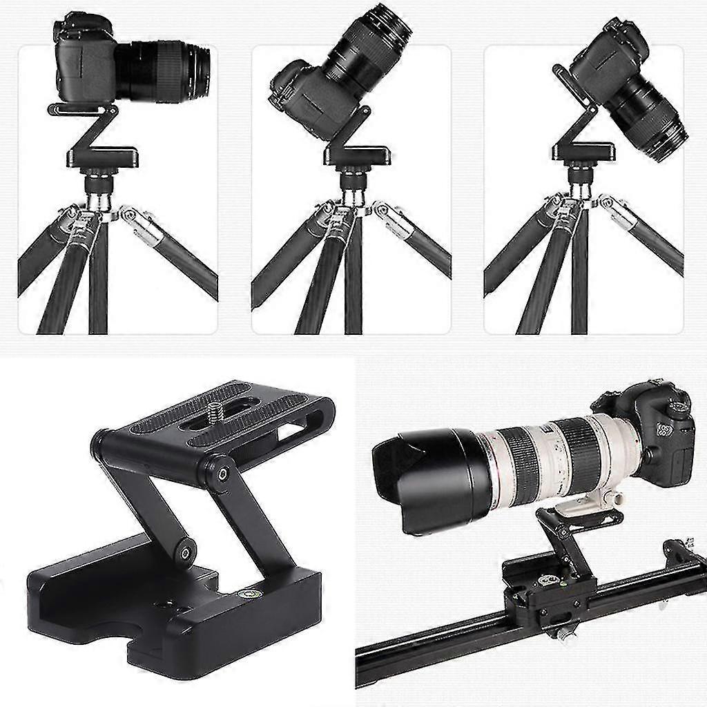 Portable Z-type Camera Folding Tripod Pan Tilt Ball Head Desktop Stand Holder