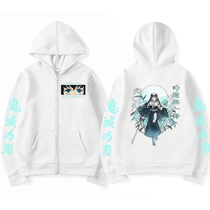 鬼滅の刃 時任無一郎 2023 ジッパーパーカー カワイイ 鬼滅の刃 ジップアップジャケット スウェットシャツ メンズ レディース プルオーバー ストリートウェア
