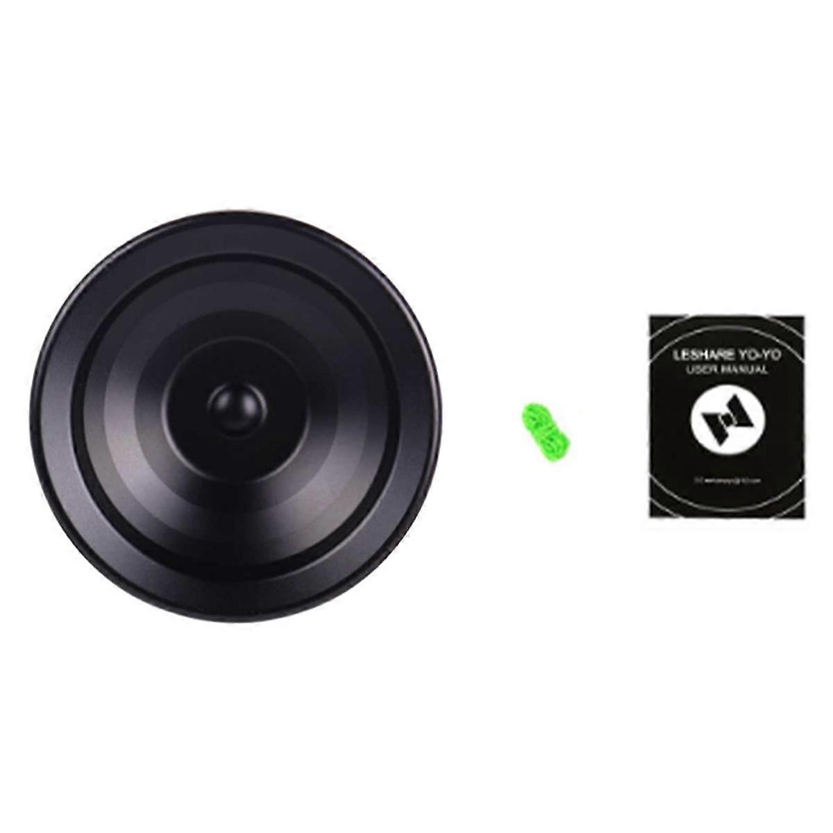 Yoyo High-End Yoyo Ball Professional Competition Alloy Yo-Yo (Black)