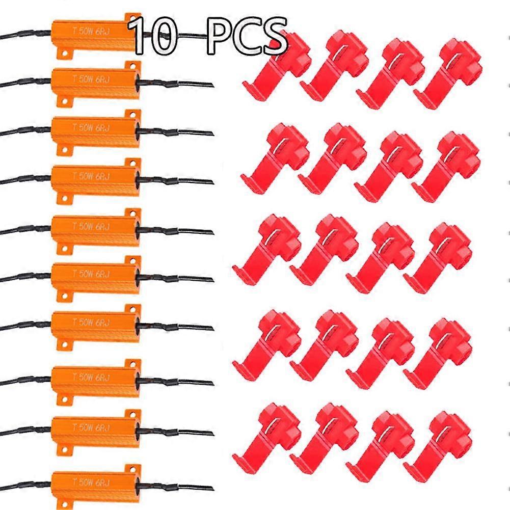 Load Resistor 50w 6rj 6ohm Led Bulb Led Decoder For Turn Signal Blink Tail Light Resistor Decoding Line