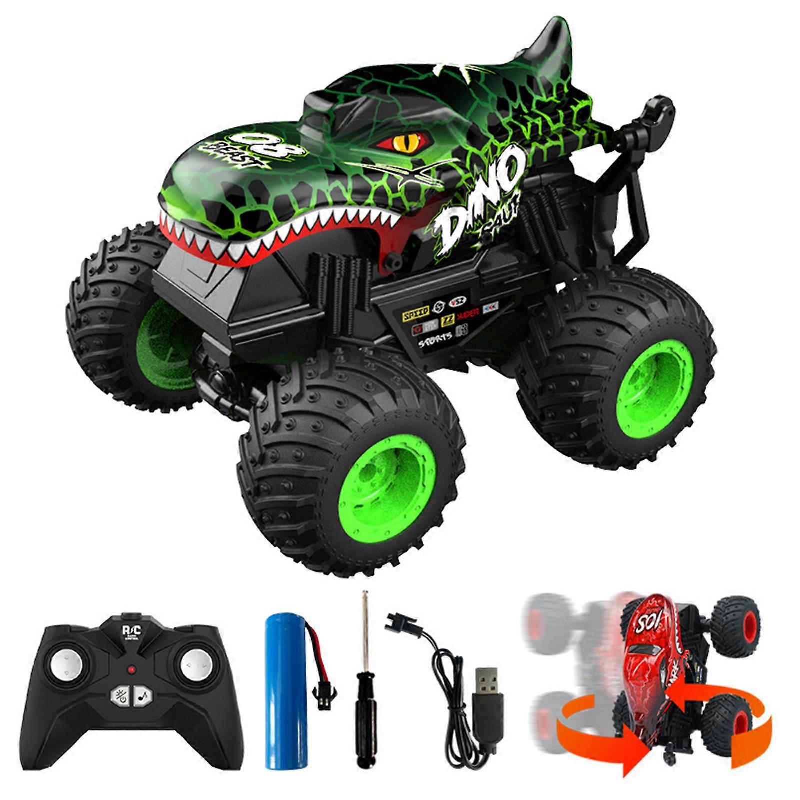 Voiture télécommandée, Monster Trucks Shark 2,4 Ghz avec batteries, lumière et son