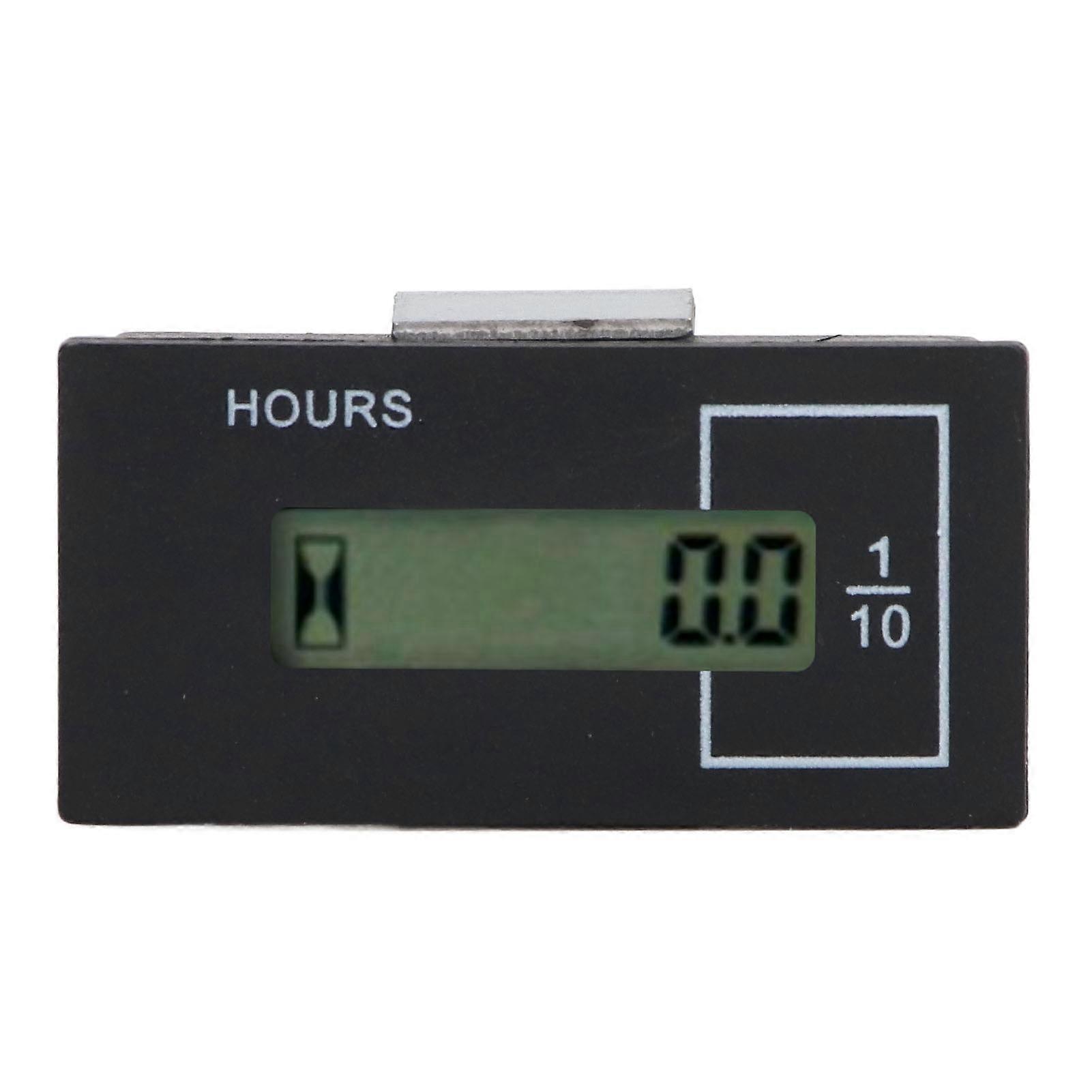 Excavator Timer Hour Meter Remote Control LCD Digital Display 12V-36V 0-99999.9H compatible Kato compatible Hyundai 9 Square_