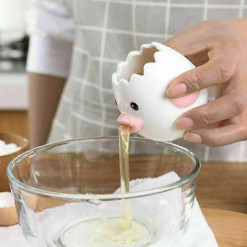 Kitchen Egg White Separator Yolk Dividers Ceramic Cartoon Chicken Kitchen Tools