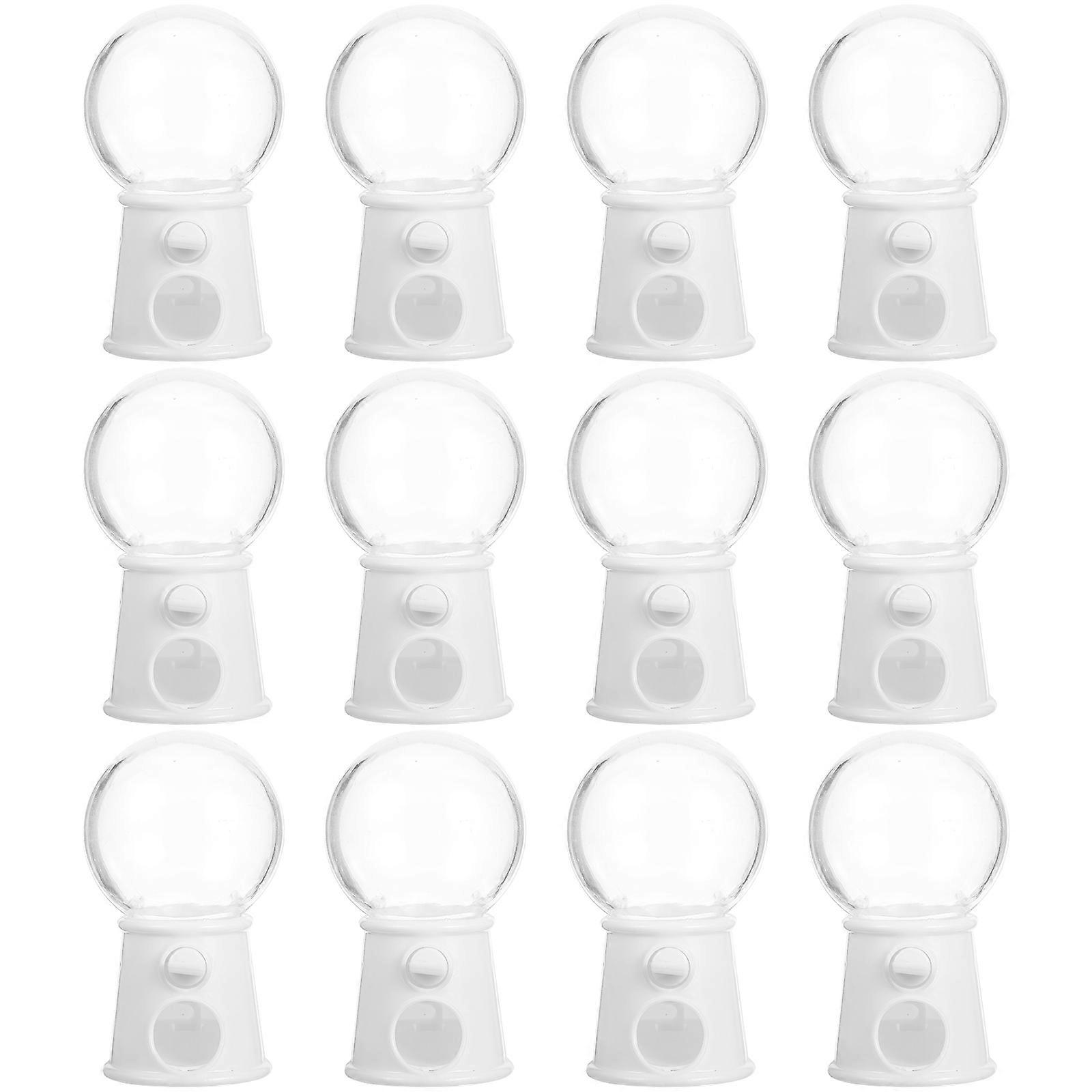12 stuks Mini Gumball Machines Mooie Candy Dispenser Creatieve Bruiloft Candy Box Cake Decor