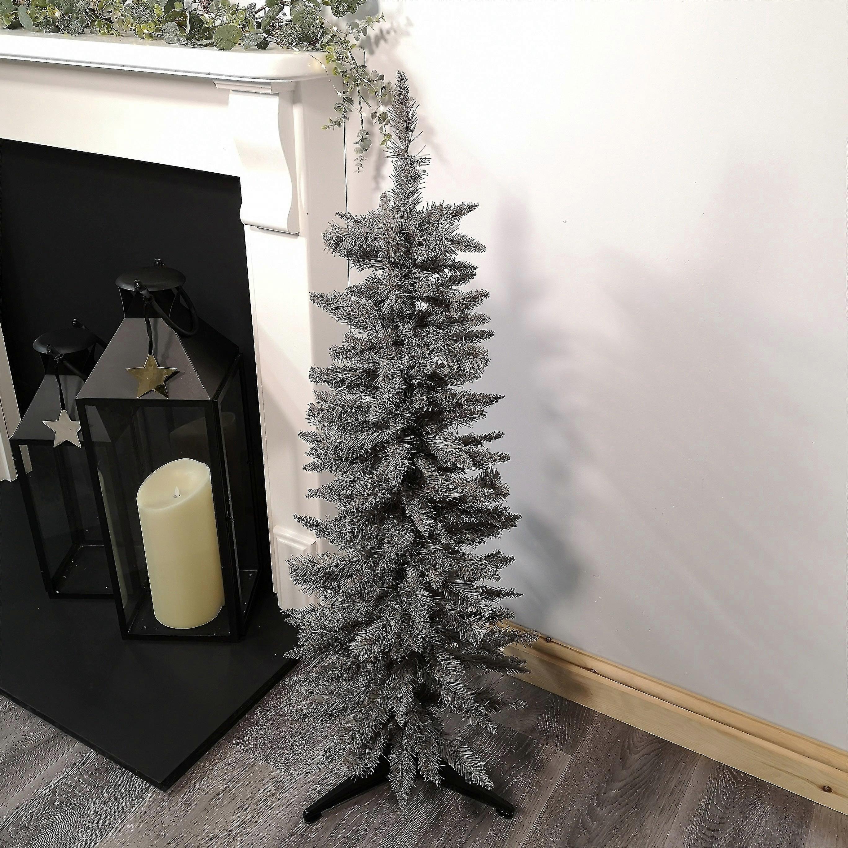 Snowtime 1 wrapped pencil pine tree with 168 tips