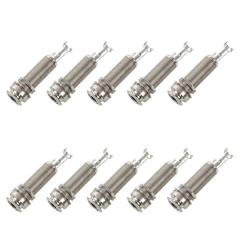 100PCS Pickup per chitarra Endpin Output Jack Nickel Strap Lock Chrome