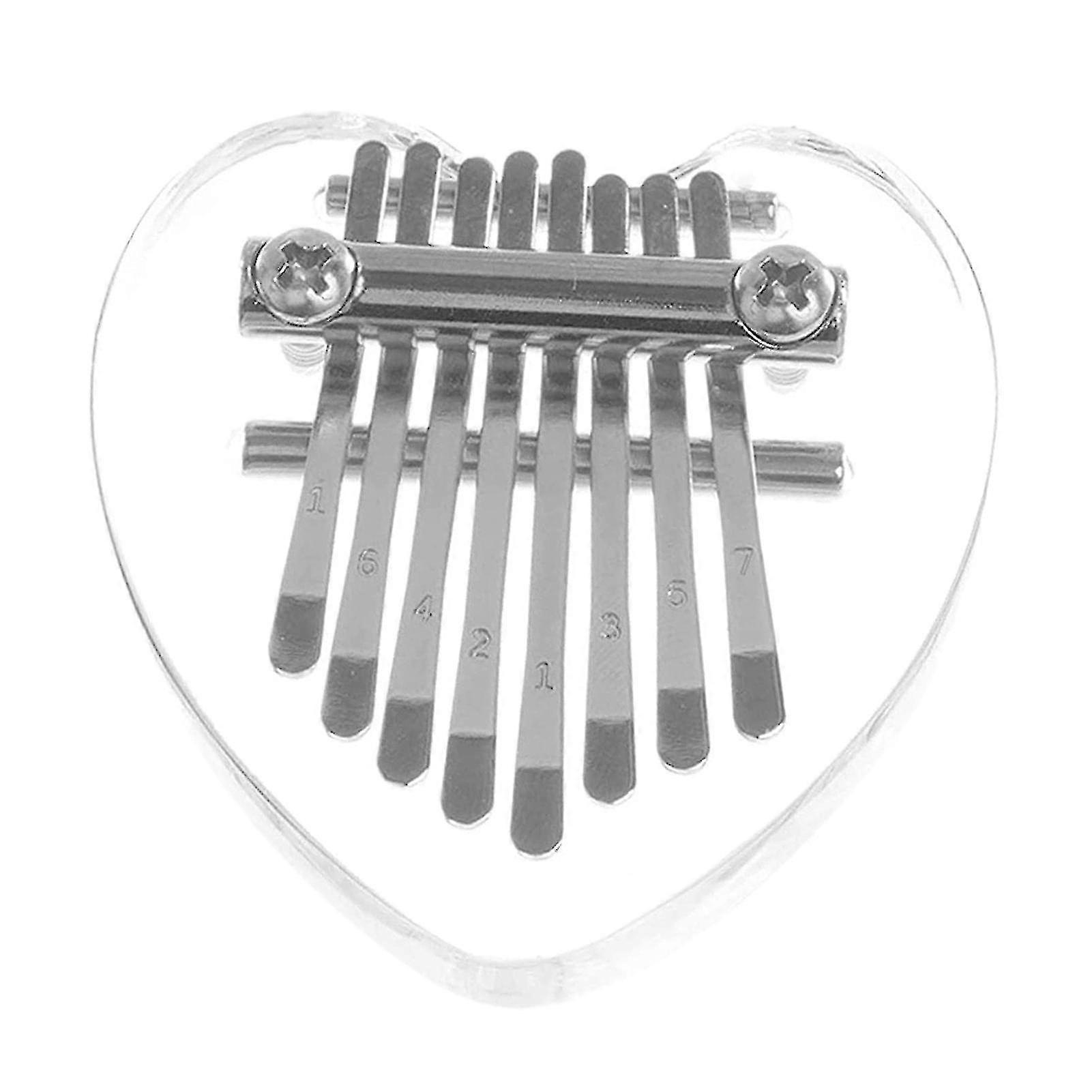 8 Key Kalimba Mini Thumb Piano Finger Piano Acrylic Finger Keyboard Musical Instrument