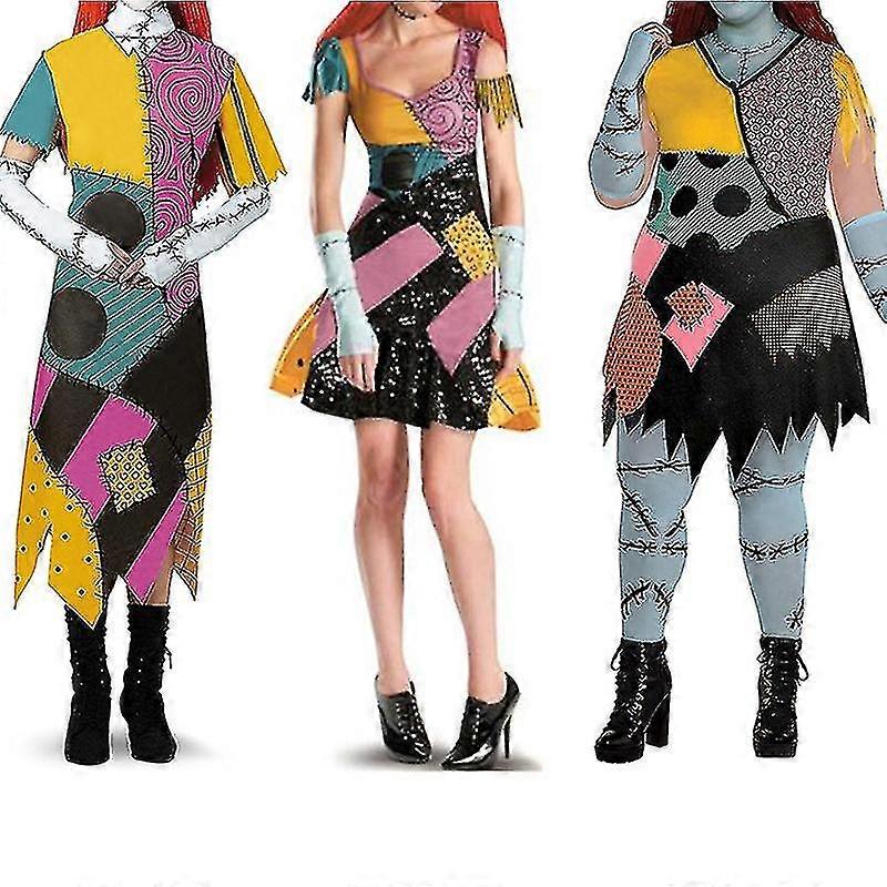 Nightmare Before Christmas Sally Abito da donna a maniche corte XL