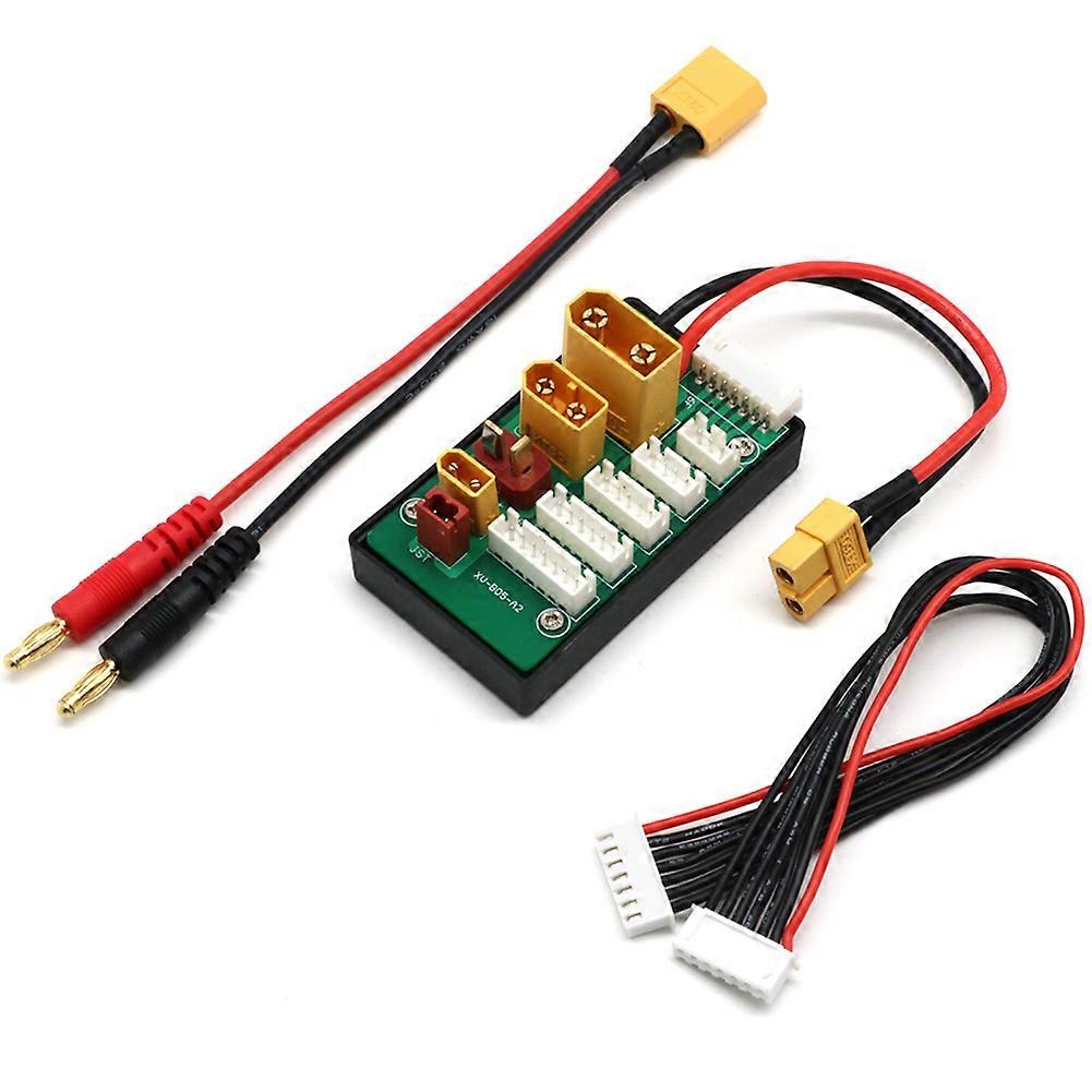 XT30 XT60 XT90 JST T Connector Lipo Battery Charger Board 2-6S Charging Board for Imax B6 B6AC IDST Q6 Lite Balance Charger