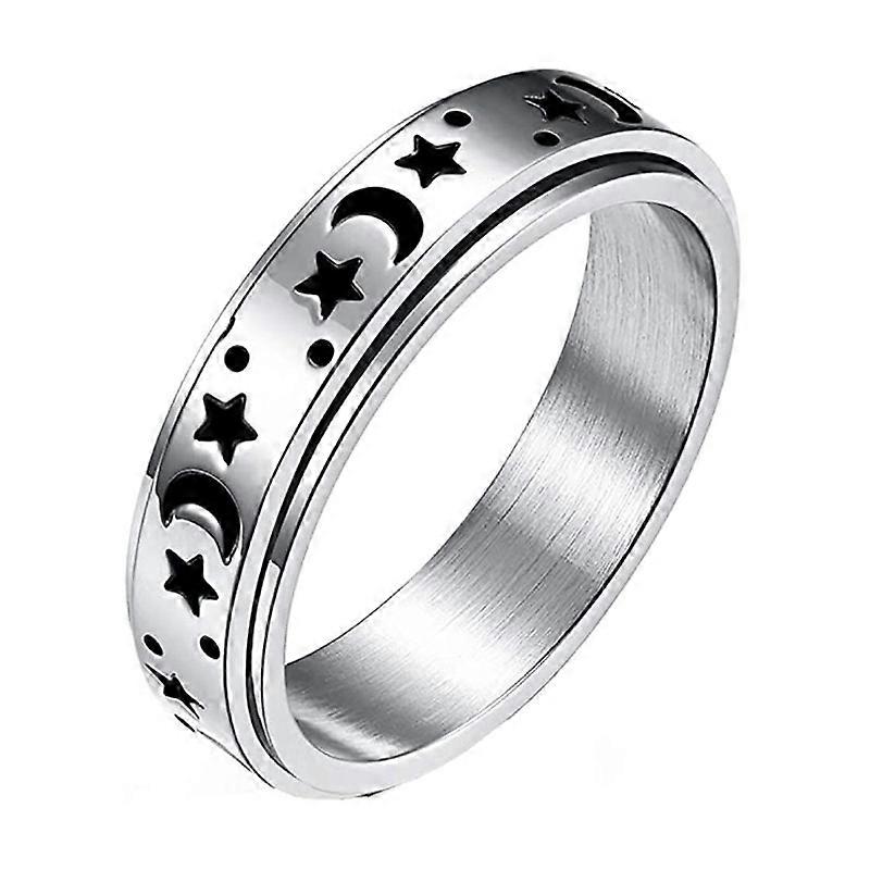 Kvinner Menn Fidget Spinner Ring Smykker Rustfritt stål Fidget Angst Ring Gaver