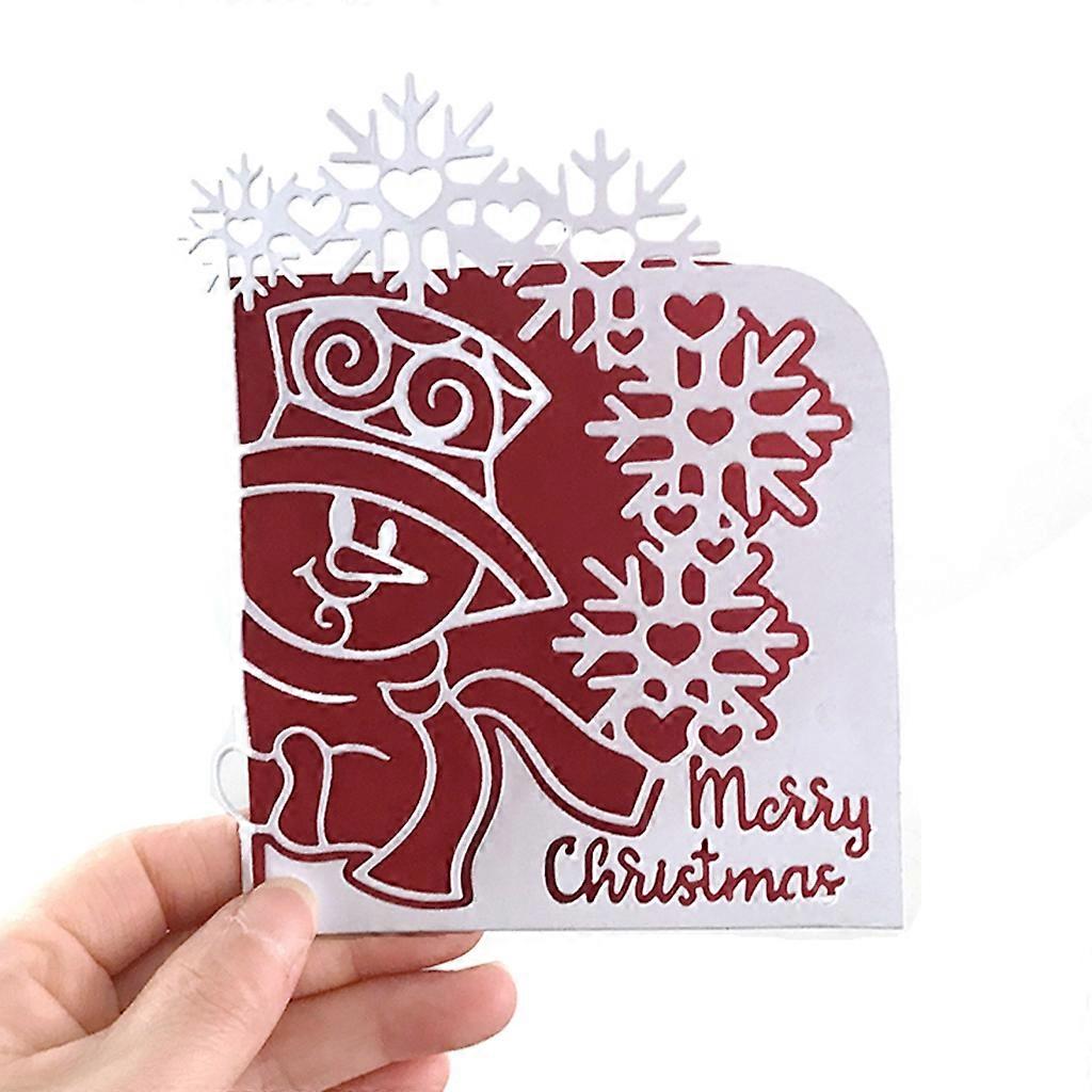 Snowman Embossing Die Cuts for DIY Scrapbooking Album Christmas Card Making