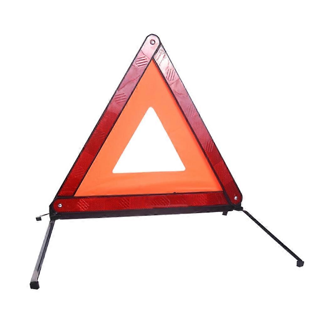 Safety Warning Tripod Foldable Warning Triangle Red Reflective Hazard Stop Sign